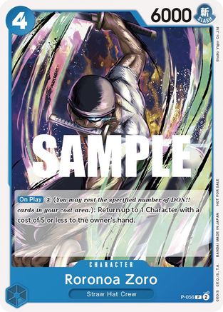 Roronoa Zoro (Sealed Battle Kit Vol. 1) (P-056) - One Piece Promotion Cards | Grognard Games