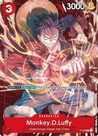 Monkey.D.Luffy - P-006 (Retail Promo) (P-006) - One Piece Promotion Cards | Grognard Games