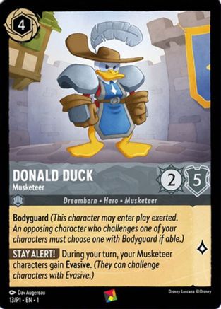 Donald Duck - Musketeer (13/P1) [Promo Cards] | Grognard Games