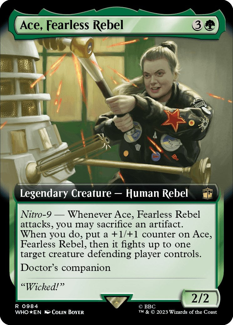 Ace, Fearless Rebel (Extended Art) (Surge Foil) [Doctor Who] | Grognard Games