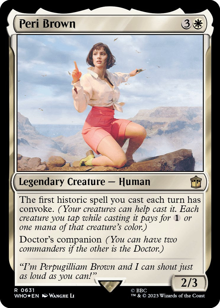 Peri Brown (Surge Foil) [Doctor Who] | Grognard Games