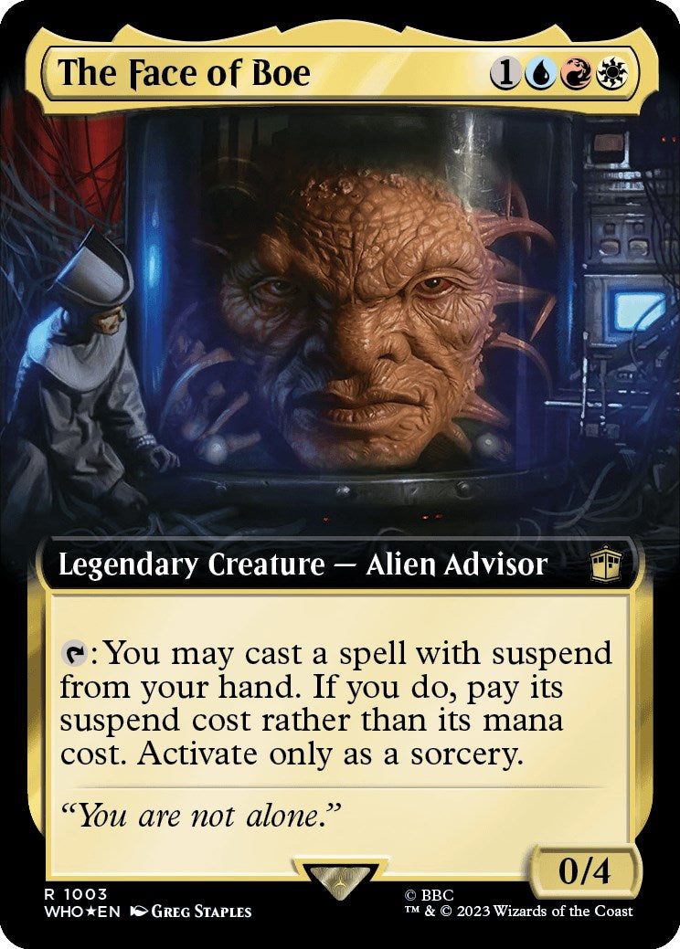 The Face of Boe (Extended Art) (Surge Foil) [Doctor Who] | Grognard Games