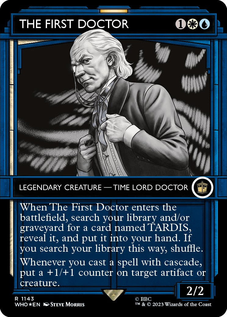 The First Doctor (Showcase) (Surge Foil) [Doctor Who] | Grognard Games