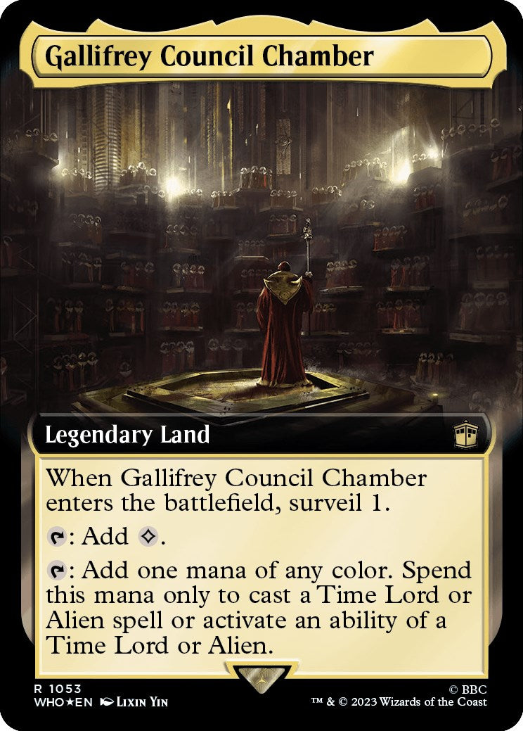 Gallifrey Council Chamber (Extended Art) (Surge Foil) [Doctor Who] | Grognard Games