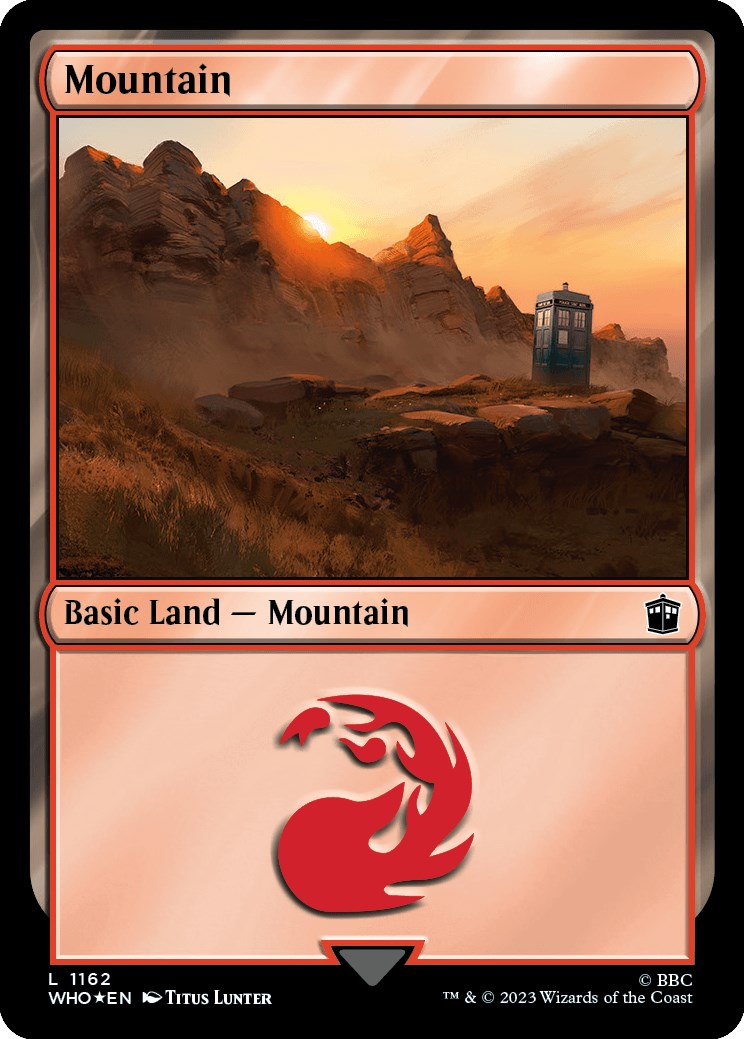 Mountain (1162) (Surge Foil) [Doctor Who] | Grognard Games