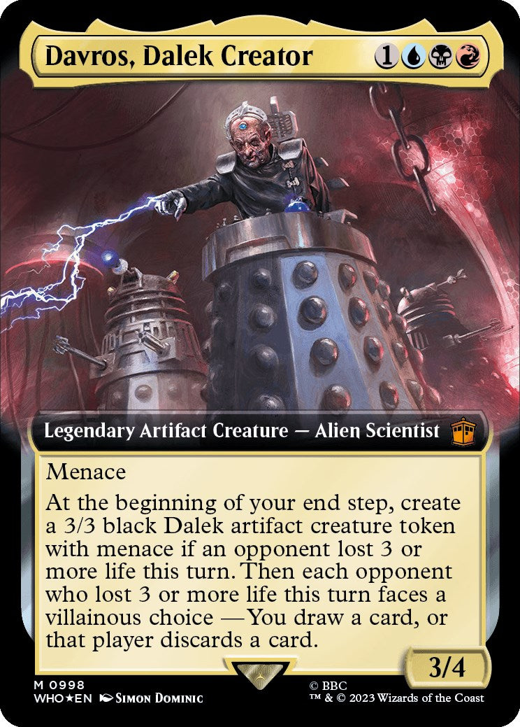 Davros, Dalek Creator (Extended Art) (Surge Foil) [Doctor Who] | Grognard Games