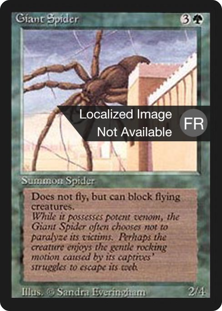 Giant Spider [Foreign Black Border] | Grognard Games