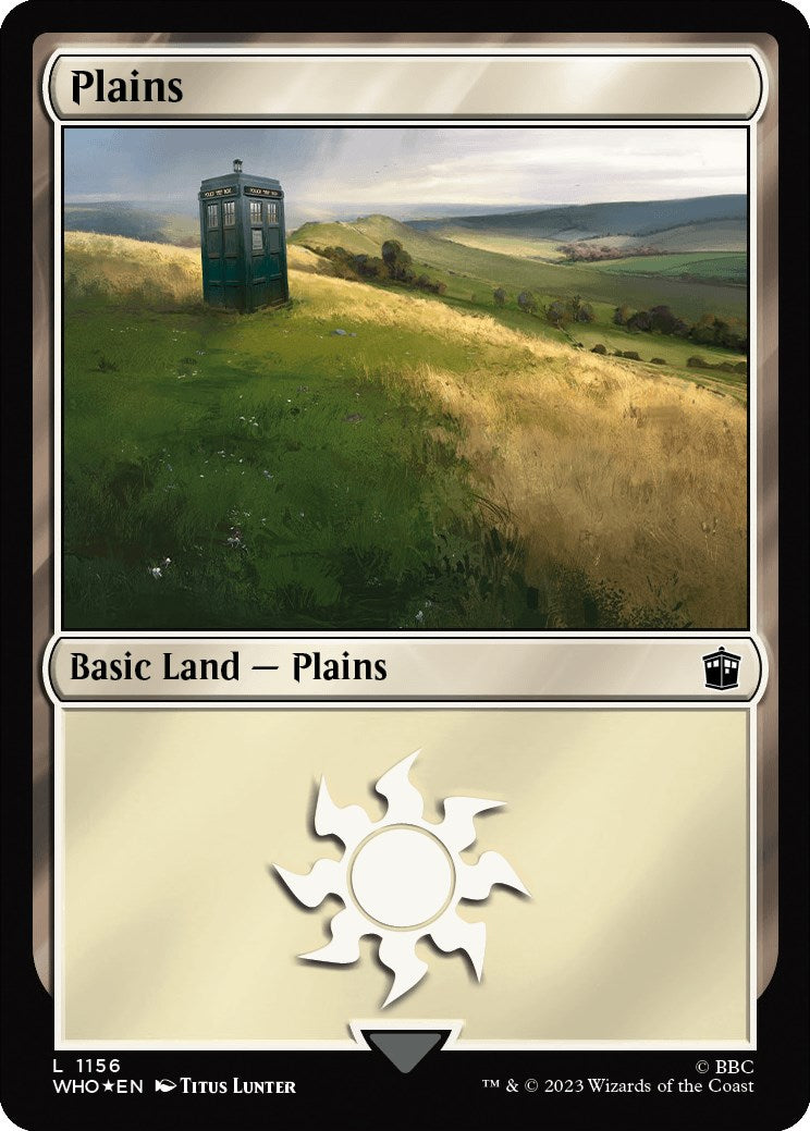 Plains (1156) (Surge Foil) [Doctor Who] | Grognard Games