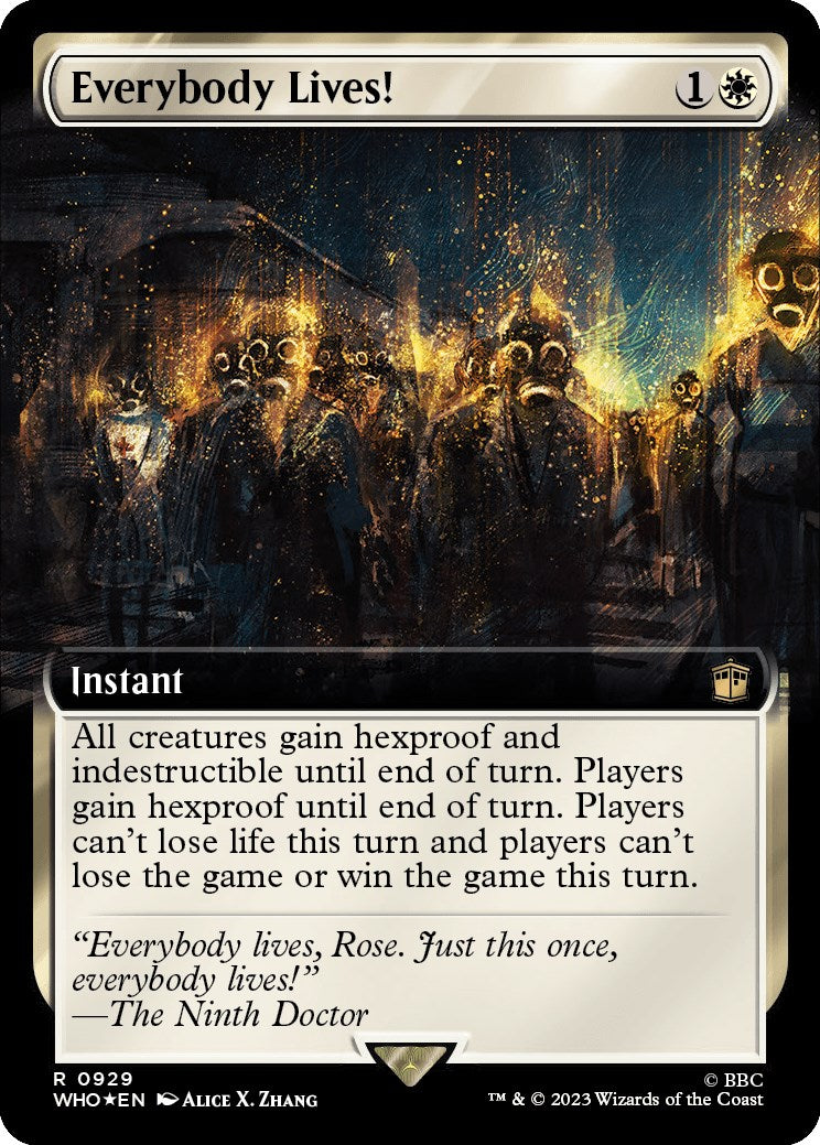 Everybody Lives! (Extended Art) (Surge Foil) [Doctor Who] | Grognard Games