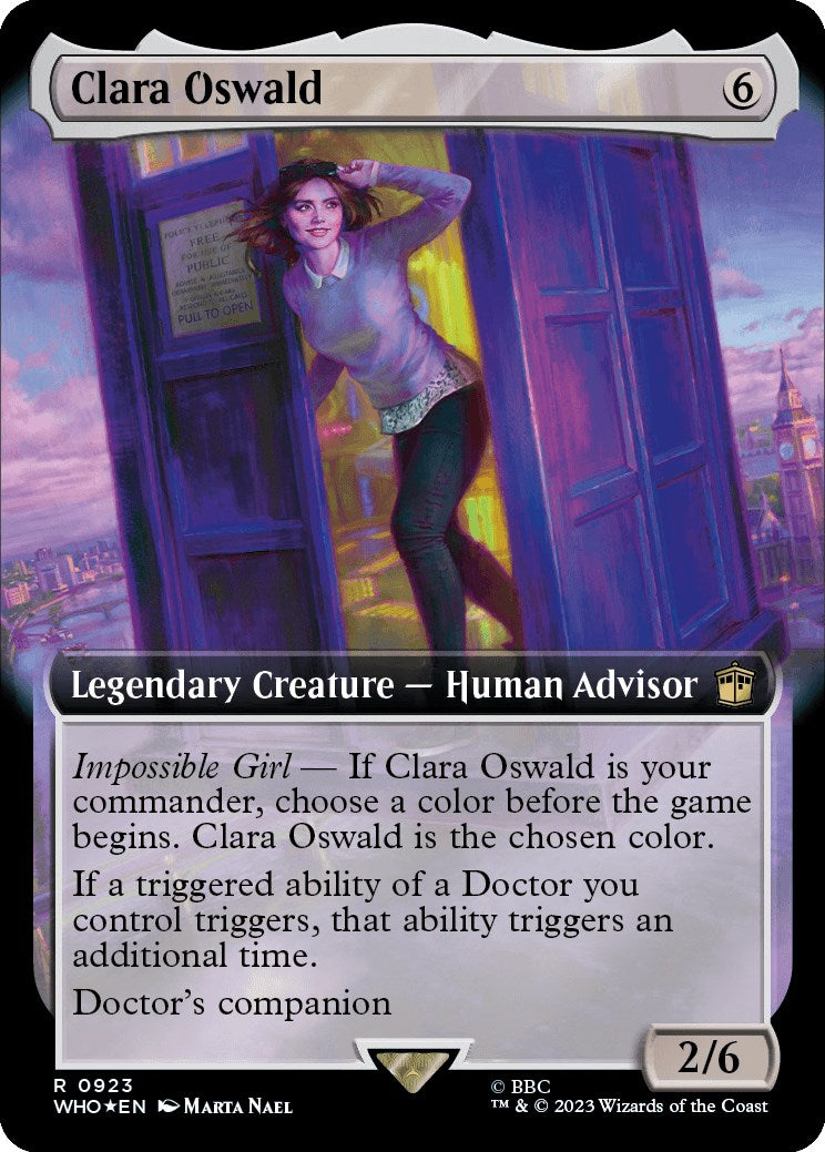 Clara Oswald (Extended Art) (Surge Foil) [Doctor Who] | Grognard Games