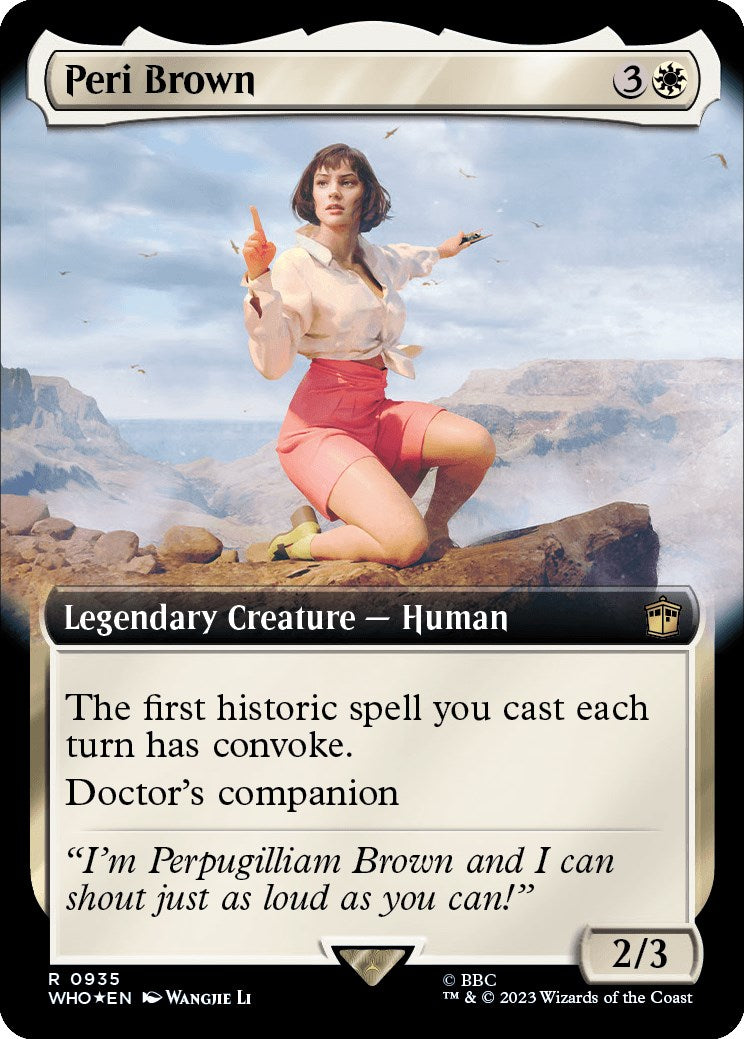 Peri Brown (Extended Art) (Surge Foil) [Doctor Who] | Grognard Games