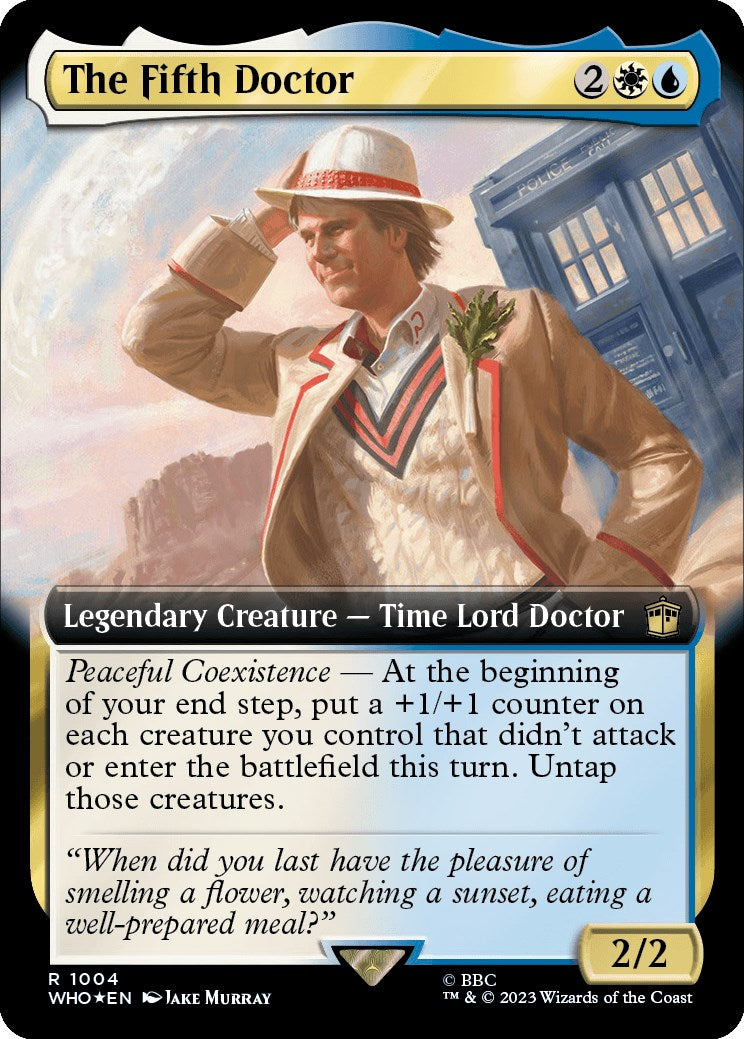 The Fifth Doctor (Extended Art) (Surge Foil) [Doctor Who] | Grognard Games