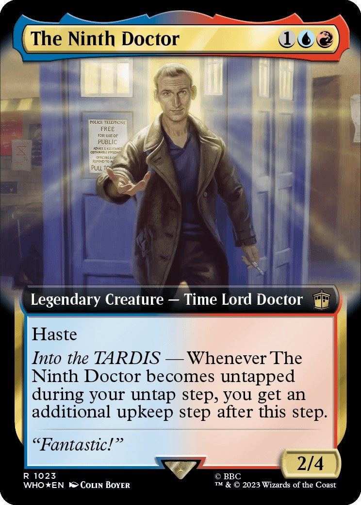 The Ninth Doctor (Extended Art) (Surge Foil) [Doctor Who] | Grognard Games