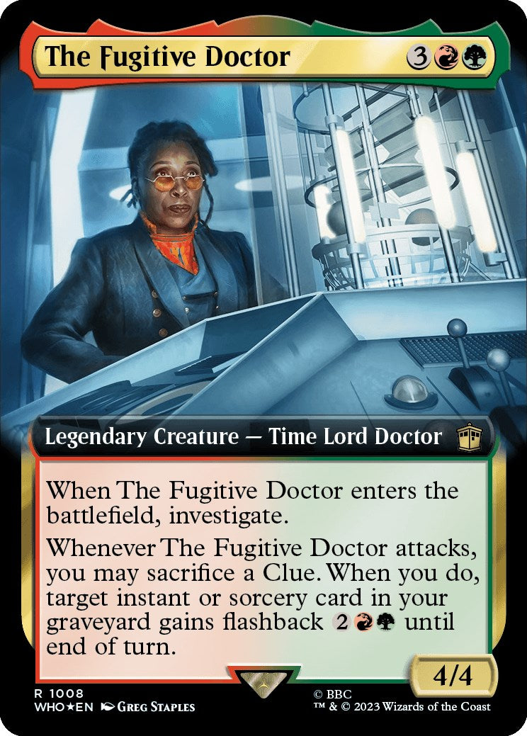 The Fugitive Doctor (Extended Art) (Surge Foil) [Doctor Who] | Grognard Games