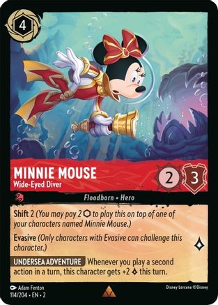 Minnie Mouse - Wide-Eyed Diver (114/204) [Rise of the Floodborn] | Grognard Games