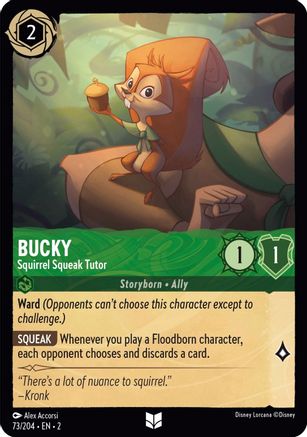 Bucky - Squirrel Squeak Tutor (73/204) [Rise of the Floodborn] | Grognard Games