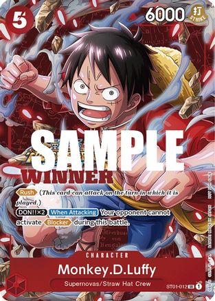 Monkey.D.Luffy (Winner Pack Vol. 5) (ST01-012) - One Piece Promotion Cards Foil | Grognard Games