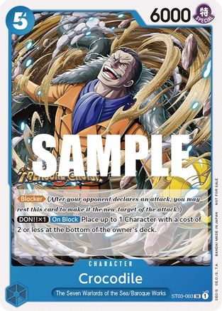 Crocodile (Tournament Pack Vol. 5) (ST03-003) - One Piece Promotion Cards | Grognard Games