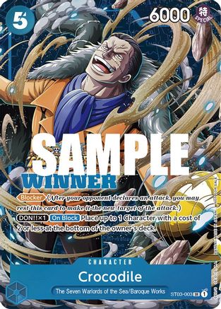Crocodile (Winner Pack Vol. 5) (ST03-003) - One Piece Promotion Cards Foil | Grognard Games