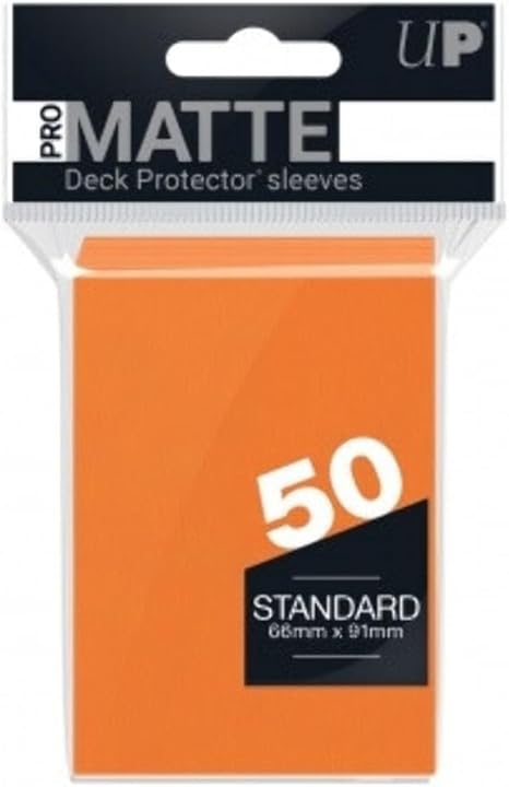 Ultra Pro Standard Pro-Matte Deck Protector Sleeves 50ct - Orange | Grognard Games