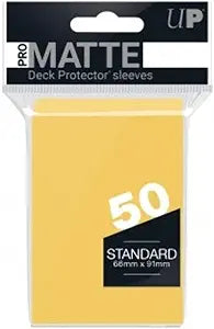Ultra Pro Standard Pro-Matte Deck Protector Sleeves 50ct - Yellow | Grognard Games