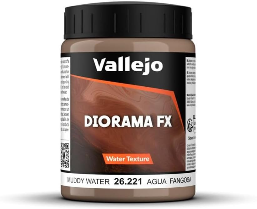 26.221- Vallejo- Diorama FX- Acrylic Water Texture 200 ml Muddy Watter | Grognard Games