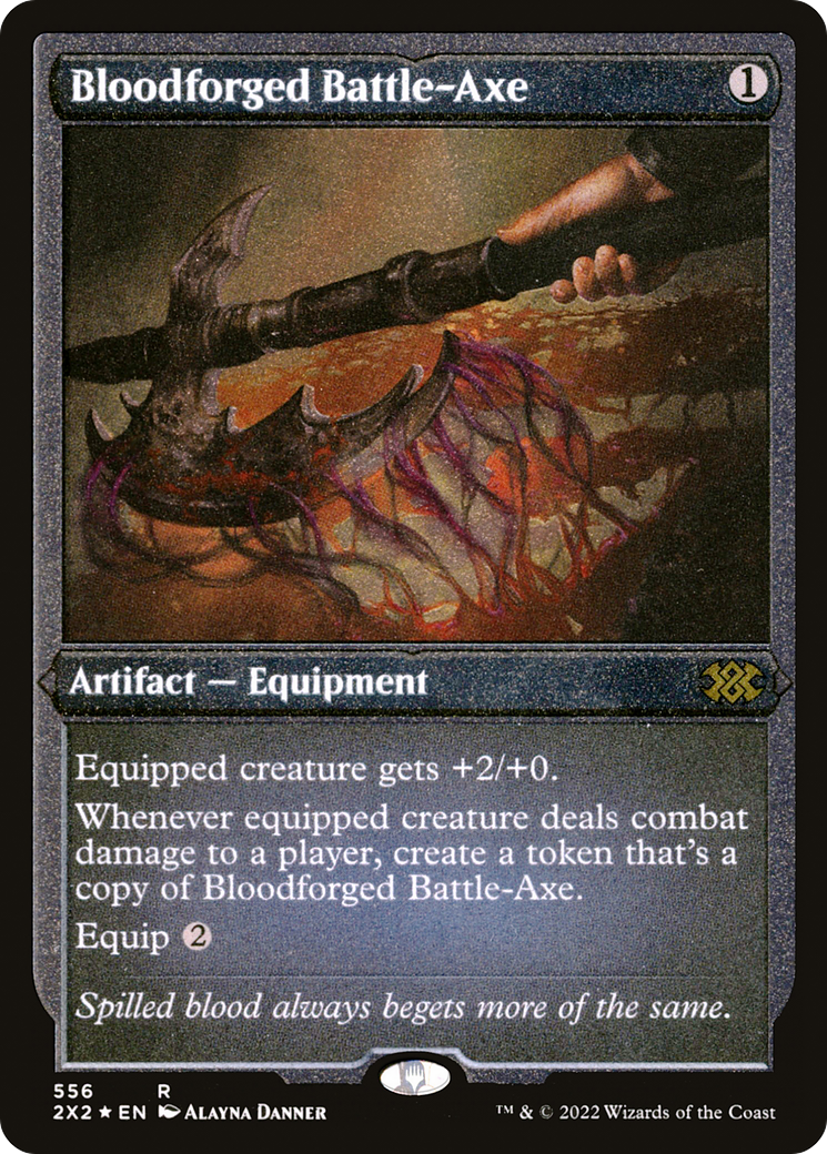 Bloodforged Battle-Axe (2X2-556) - Double Masters 2022 Foil | Grognard Games