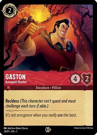 Gaston - Arrogant Hunter (24) [Promo Cards] | Grognard Games