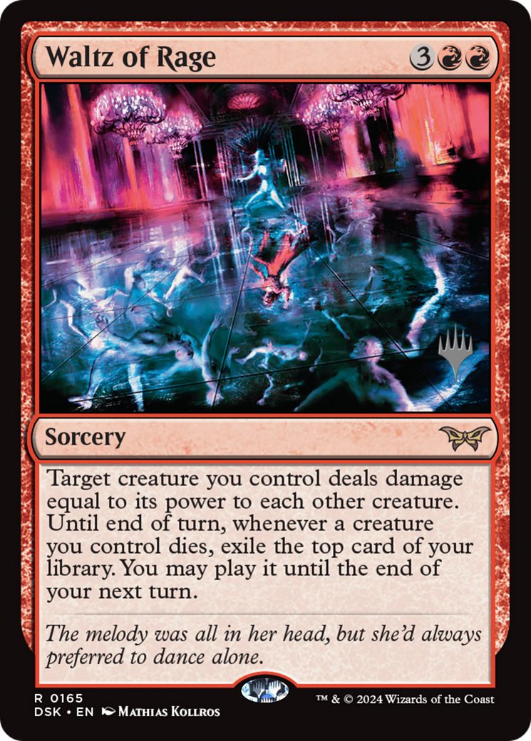Waltz of Rage (Promo Pack) [Duskmourn: House of Horror Promos] | Grognard Games