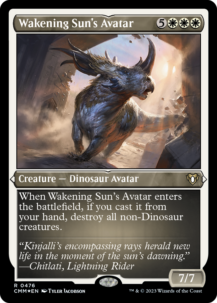 Wakening Sun's Avatar (Foil Etched) [Commander Masters] | Grognard Games