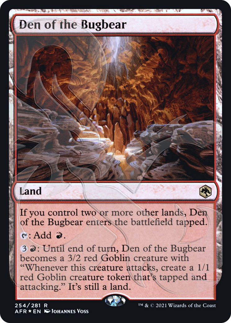 Den of the Bugbear (Ampersand Promo) [Dungeons & Dragons: Adventures in the Forgotten Realms Promos] | Grognard Games
