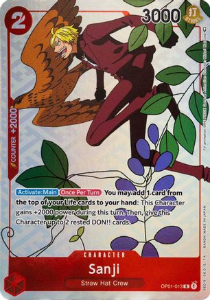 Sanji (Gift Collection 2023) (OP01-013) - One Piece Promotion Cards Foil | Grognard Games