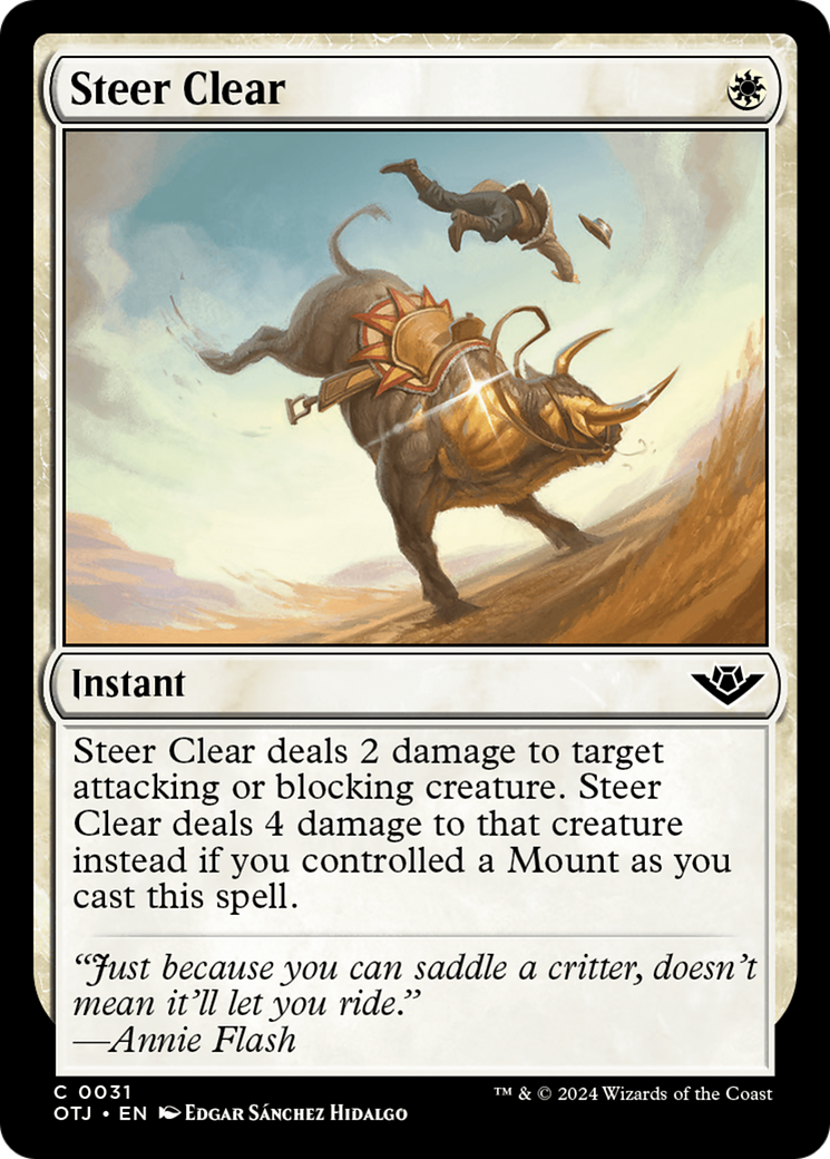 Steer Clear (OTJ-031) - Outlaws of Thunder Junction Foil | Grognard Games