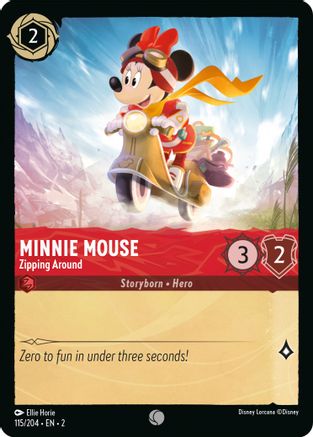Minnie Mouse - Zipping Around (115/204) [Rise of the Floodborn] | Grognard Games