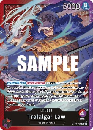 Trafalgar Law (001) (ST10-001) - Ultra Deck: The Three Captains Foil | Grognard Games