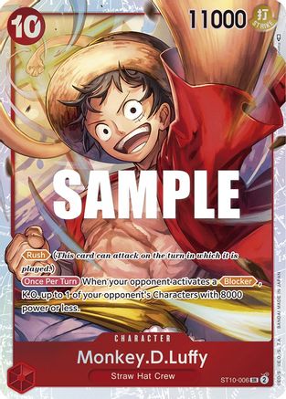 Monkey.D.Luffy (006) (ST10-006) - Ultra Deck: The Three Captains Foil | Grognard Games