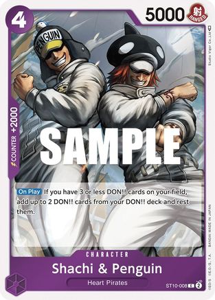 Shachi & Penguin (ST10-008) - Ultra Deck: The Three Captains Foil | Grognard Games