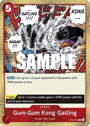 Gum-Gum Kong Gatling (ST10-016) - Ultra Deck: The Three Captains Foil | Grognard Games