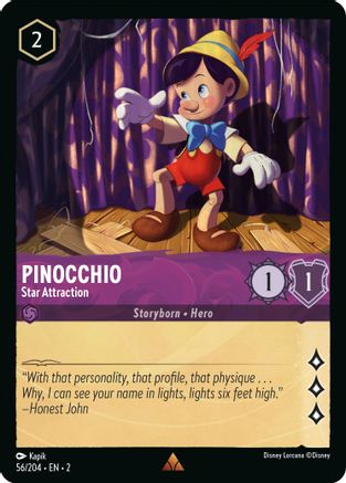 Pinocchio - Star Attraction (56/204) [Rise of the Floodborn] | Grognard Games