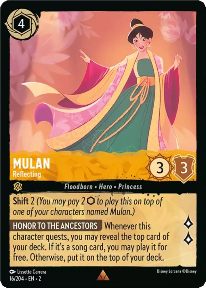 Mulan - Reflecting (16/204) [Rise of the Floodborn] | Grognard Games