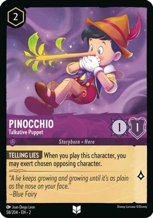 Pinocchio - Talkative Puppet (58/204) [Rise of the Floodborn] | Grognard Games