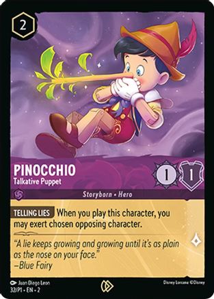 Pinocchio - Talkative Puppet (32) [Promo Cards] | Grognard Games