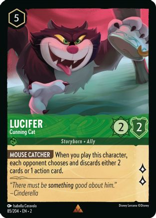 Lucifer - Cunning Cat (85/204) [Rise of the Floodborn] | Grognard Games
