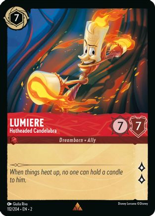 Lumiere - Hotheaded Candelabra (112/204) [Rise of the Floodborn] | Grognard Games
