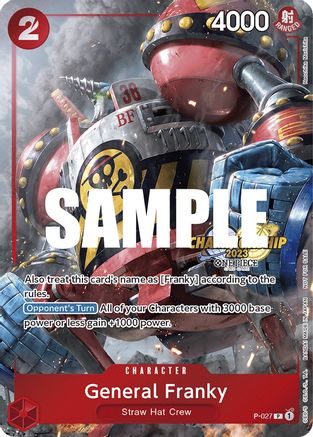 General Franky (CS 2023 Event Pack) (P-027) - One Piece Promotion Cards Foil | Grognard Games