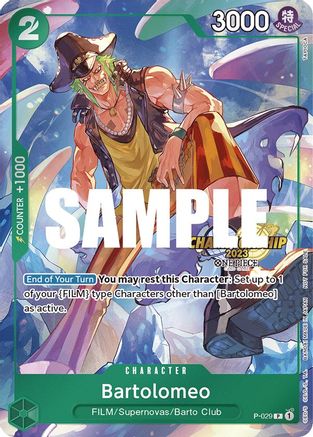 Bartolomeo (CS 2023 Event Pack) (P-029) - One Piece Promotion Cards Foil | Grognard Games