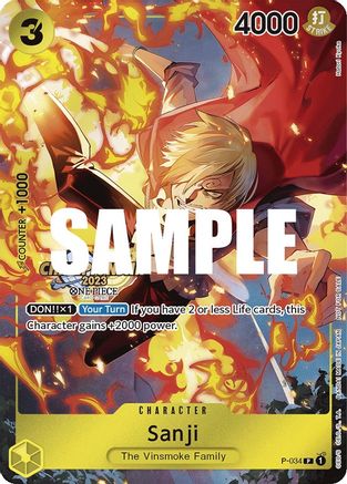 Sanji (CS 2023 Event Pack) (P-034) - One Piece Promotion Cards Foil | Grognard Games