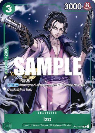Izo (CS 2023 Celebration Pack) (OP01-033) - One Piece Promotion Cards Foil | Grognard Games