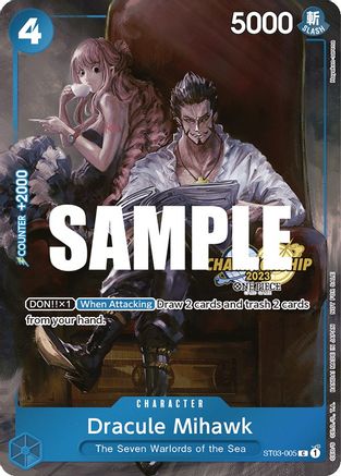 Dracule Mihawk (CS 2023 Celebration Pack) (ST03-005) - One Piece Promotion Cards Foil | Grognard Games