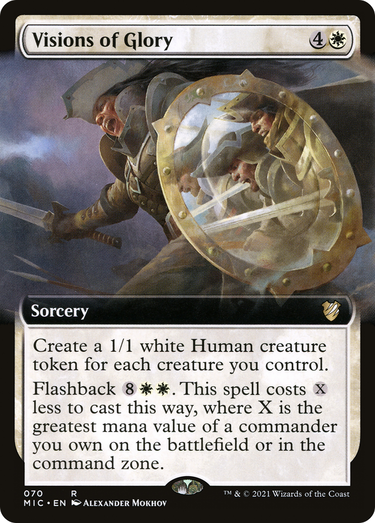 Visions of Glory (Extended) [Innistrad: Midnight Hunt Commander] | Grognard Games